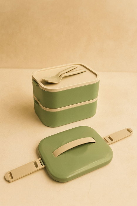 Hermia Caja de Almacenamiento Aislada al Vacío 1300 ml Verde